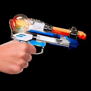 LED Light-up Spinning Pistol