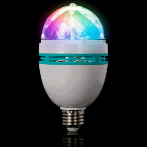 Rotating Disco Ball LED Light Bulb