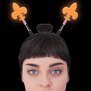 Light-Up Mardi Gras Head Boppers Light-Up Mardi Gras Head Boppers