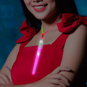 LED Flashing Light Stick Pendant Necklace - Color Changing