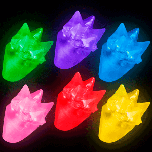 LED Flashing Spike Rings
