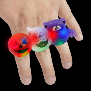 Halloween Ghouls LED Flashing Rings