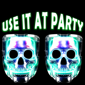 LED Light Up Halloween Skull Mask